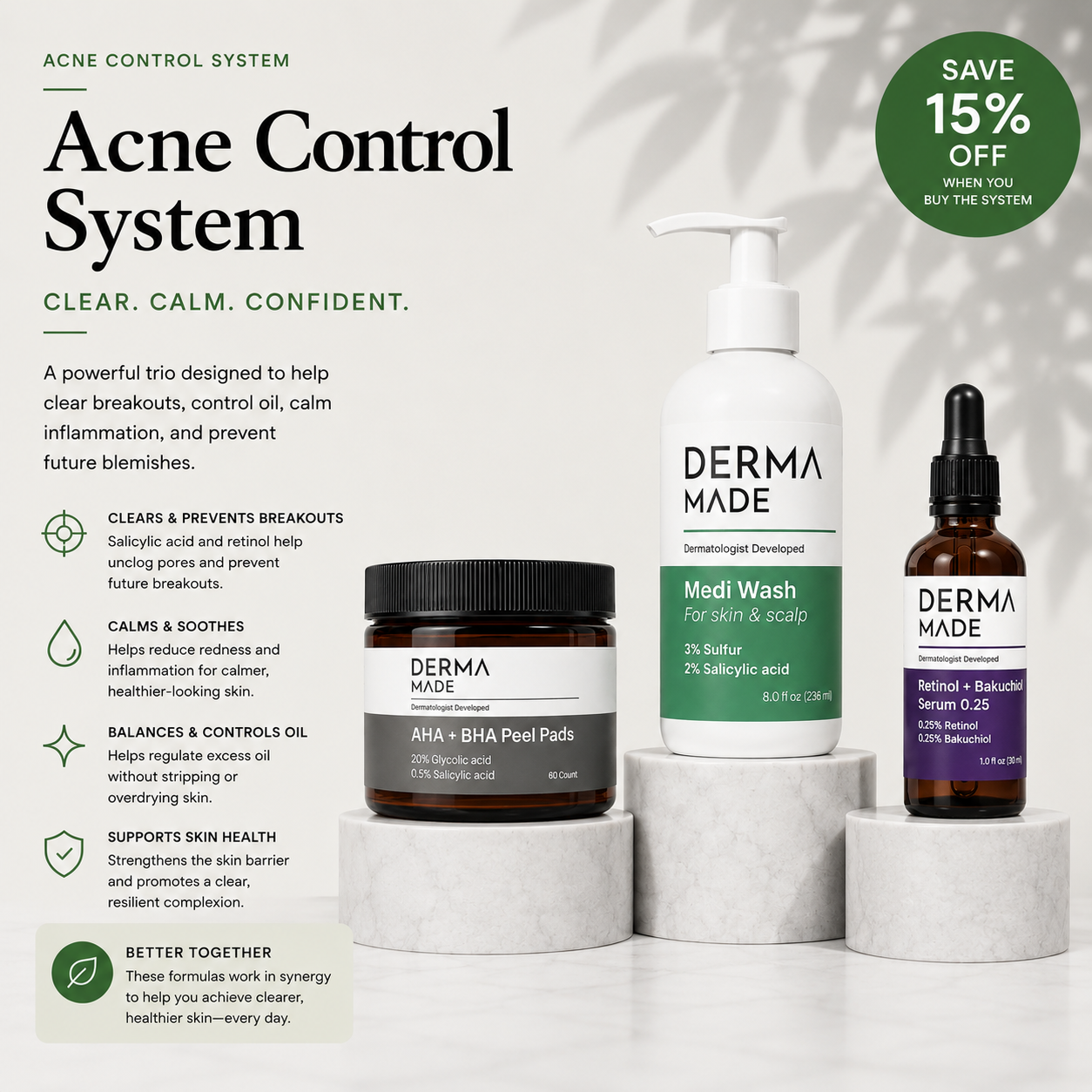 Acne Control System Bundle