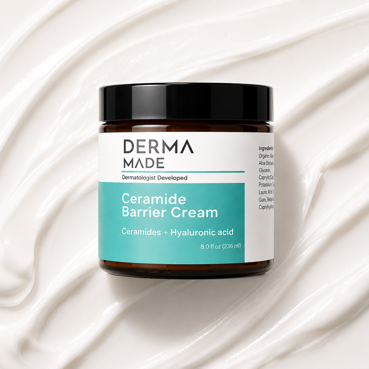 Ceramide Barrier Cream for Dry, Damaged & Sensitive Skin | Derma Made