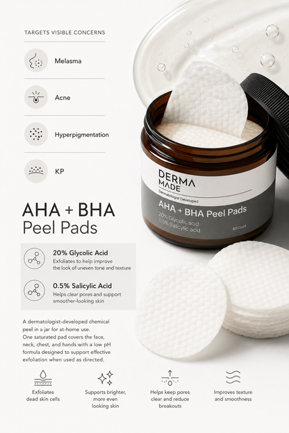Derma Made AHA + BHA Peel Pads