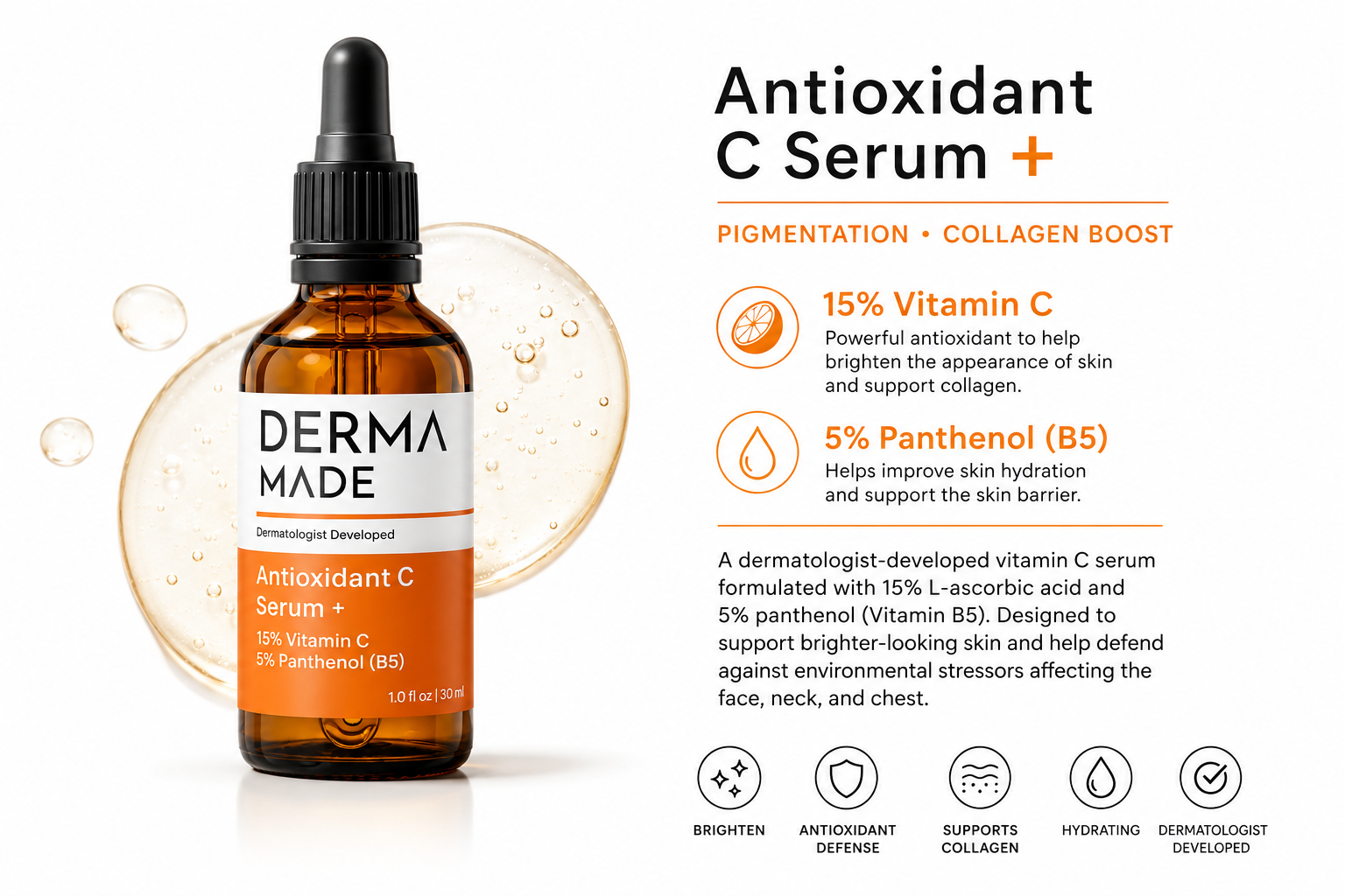 Derma Made Antioxidant C Serum+