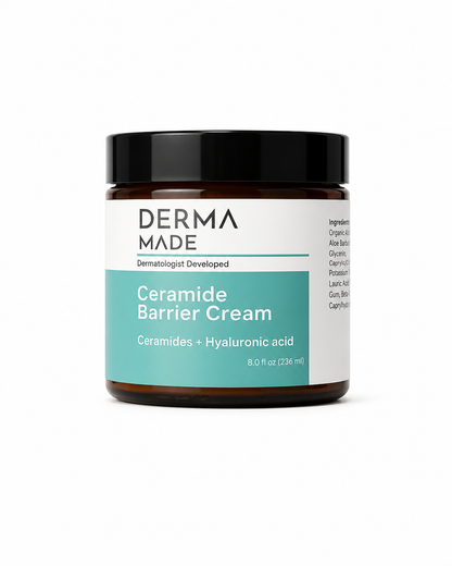 Ceramide Barrier Cream for Dry, Damaged & Sensitive Skin | Derma Made