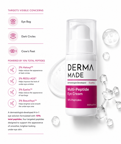 Peptide Eye Cream for Dark Circles & Fine Lines | Derma Made
