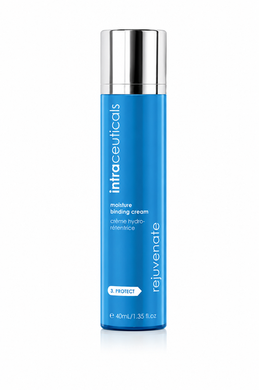 Intraceuticals Rejuvenate Moisture Binding Cream Step 3 Protect hydrating facial moisturizer that helps lock in moisture and support healthy-looking skin