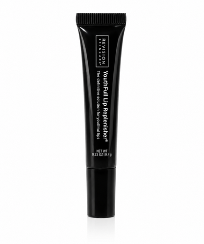 Revision Skincare YouthFull Lip Replenisher moisturizing lip treatment on white background designed to hydrate, smooth, and improve the appearance of lips